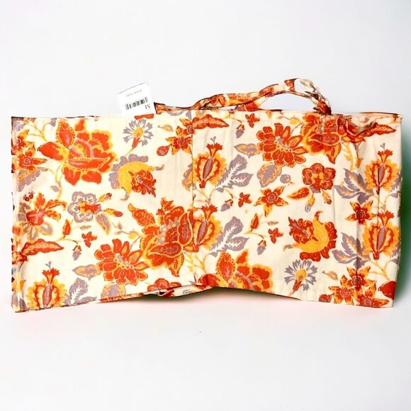 Free People Small convertable bandeau orange & white floral new with tags - Picture 11 of 14